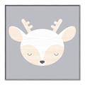 Picture of Gray Deer _GroupedProduct_Square_Mini_ _GroupedProduct_Square_Canvas_Framed_
