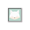 Picture of Green Fox _GroupedProduct_Square_Mini_ _GroupedProduct_Square_Canvas_Framed_