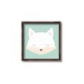 Picture of Green Fox _GroupedProduct_Square_Mini_ _GroupedProduct_Square_Canvas_Framed_