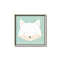 Picture of Green Fox _GroupedProduct_Square_Mini_ _GroupedProduct_Square_Canvas_Framed_