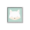 Picture of Green Fox _GroupedProduct_Square_Mini_ _GroupedProduct_Square_Canvas_Framed_