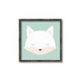 Picture of Green Fox _GroupedProduct_Square_Mini_ _GroupedProduct_Square_Canvas_Framed_