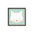 Picture of Green Fox _GroupedProduct_Square_Mini_ _GroupedProduct_Square_Canvas_Framed_