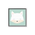 Picture of Green Fox _GroupedProduct_Square_Mini_ _GroupedProduct_Square_Canvas_Framed_