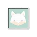 Picture of Green Fox _GroupedProduct_Square_Mini_ _GroupedProduct_Square_Canvas_Framed_