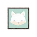 Picture of Green Fox _GroupedProduct_Square_Mini_ _GroupedProduct_Square_Canvas_Framed_