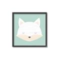 Picture of Green Fox _GroupedProduct_Square_Mini_ _GroupedProduct_Square_Canvas_Framed_