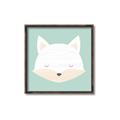 Picture of Green Fox _GroupedProduct_Square_Mini_ _GroupedProduct_Square_Canvas_Framed_