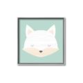 Picture of Green Fox _GroupedProduct_Square_Mini_ _GroupedProduct_Square_Canvas_Framed_