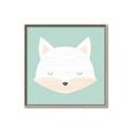 Picture of Green Fox _GroupedProduct_Square_Mini_ _GroupedProduct_Square_Canvas_Framed_