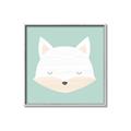 Picture of Green Fox _GroupedProduct_Square_Mini_ _GroupedProduct_Square_Canvas_Framed_