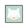 Picture of Green Fox _GroupedProduct_Square_Mini_ _GroupedProduct_Square_Canvas_Framed_