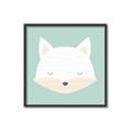 Picture of Green Fox _GroupedProduct_Square_Mini_ _GroupedProduct_Square_Canvas_Framed_