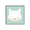 Picture of Green Fox _GroupedProduct_Square_Mini_ _GroupedProduct_Square_Canvas_Framed_
