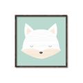 Picture of Green Fox _GroupedProduct_Square_Mini_ _GroupedProduct_Square_Canvas_Framed_