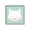 Picture of Green Fox _GroupedProduct_Square_Mini_ _GroupedProduct_Square_Canvas_Framed_