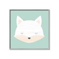 Picture of Green Fox _GroupedProduct_Square_Mini_ _GroupedProduct_Square_Canvas_Framed_