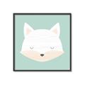 Picture of Green Fox _GroupedProduct_Square_Mini_ _GroupedProduct_Square_Canvas_Framed_