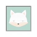 Picture of Green Fox _GroupedProduct_Square_Mini_ _GroupedProduct_Square_Canvas_Framed_