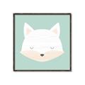 Picture of Green Fox _GroupedProduct_Square_Mini_ _GroupedProduct_Square_Canvas_Framed_