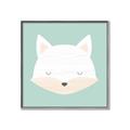 Picture of Green Fox _GroupedProduct_Square_Mini_ _GroupedProduct_Square_Canvas_Framed_