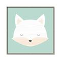 Picture of Green Fox _GroupedProduct_Square_Mini_ _GroupedProduct_Square_Canvas_Framed_