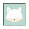 Picture of Green Fox _GroupedProduct_Square_Mini_ _GroupedProduct_Square_Canvas_Framed_