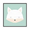 Picture of Green Fox _GroupedProduct_Square_Mini_ _GroupedProduct_Square_Canvas_Framed_