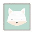 Picture of Green Fox _GroupedProduct_Square_Mini_ _GroupedProduct_Square_Canvas_Framed_