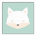 Picture of Green Fox _GroupedProduct_Square_Mini_ _GroupedProduct_Square_Canvas_Framed_