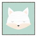 Picture of Green Fox _GroupedProduct_Square_Mini_ _GroupedProduct_Square_Canvas_Framed_