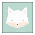 Picture of Green Fox _GroupedProduct_Square_Mini_ _GroupedProduct_Square_Canvas_Framed_