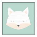 Picture of Green Fox _GroupedProduct_Square_Mini_ _GroupedProduct_Square_Canvas_Framed_