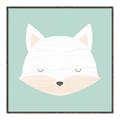 Picture of Green Fox _GroupedProduct_Square_Mini_ _GroupedProduct_Square_Canvas_Framed_