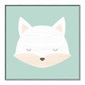 Picture of Green Fox _GroupedProduct_Square_Mini_ _GroupedProduct_Square_Canvas_Framed_