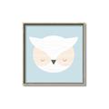 Picture of Teal Owl _GroupedProduct_Square_Mini_ _GroupedProduct_Square_Canvas_Framed_
