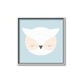 Picture of Teal Owl _GroupedProduct_Square_Mini_ _GroupedProduct_Square_Canvas_Framed_