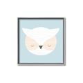 Picture of Teal Owl _GroupedProduct_Square_Mini_ _GroupedProduct_Square_Canvas_Framed_