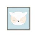 Picture of Teal Owl _GroupedProduct_Square_Mini_ _GroupedProduct_Square_Canvas_Framed_