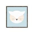 Picture of Teal Owl _GroupedProduct_Square_Mini_ _GroupedProduct_Square_Canvas_Framed_