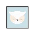 Picture of Teal Owl _GroupedProduct_Square_Mini_ _GroupedProduct_Square_Canvas_Framed_