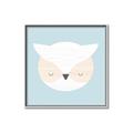 Picture of Teal Owl _GroupedProduct_Square_Mini_ _GroupedProduct_Square_Canvas_Framed_