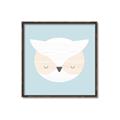 Picture of Teal Owl _GroupedProduct_Square_Mini_ _GroupedProduct_Square_Canvas_Framed_