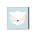 Picture of Teal Owl _GroupedProduct_Square_Mini_ _GroupedProduct_Square_Canvas_Framed_