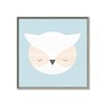 Picture of Teal Owl _GroupedProduct_Square_Mini_ _GroupedProduct_Square_Canvas_Framed_