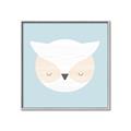 Picture of Teal Owl _GroupedProduct_Square_Mini_ _GroupedProduct_Square_Canvas_Framed_