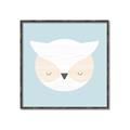 Picture of Teal Owl _GroupedProduct_Square_Mini_ _GroupedProduct_Square_Canvas_Framed_