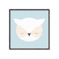 Picture of Teal Owl _GroupedProduct_Square_Mini_ _GroupedProduct_Square_Canvas_Framed_