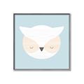 Picture of Teal Owl _GroupedProduct_Square_Mini_ _GroupedProduct_Square_Canvas_Framed_