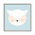 Picture of Teal Owl _GroupedProduct_Square_Mini_ _GroupedProduct_Square_Canvas_Framed_